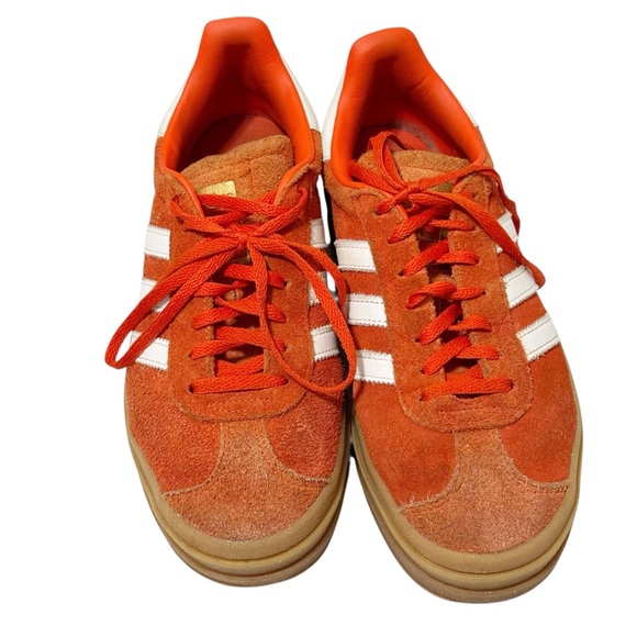 adidas Orange and White Women's Sneakers - Picture 4 of 12